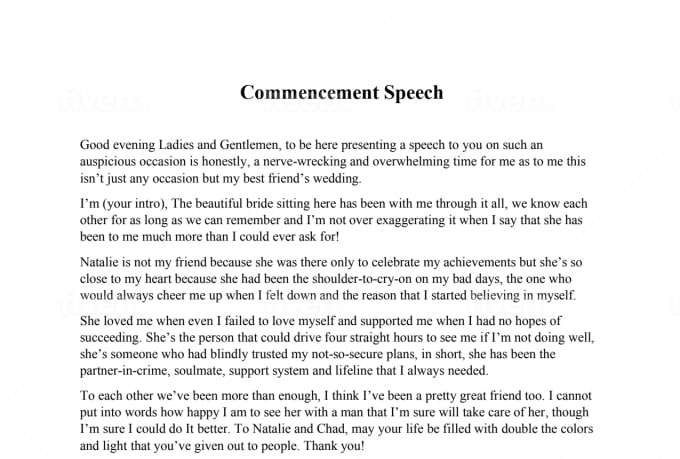 topic to write a speech about